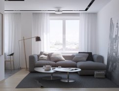 Nordes Design:簡潔溫馨的兩居室公寓設計