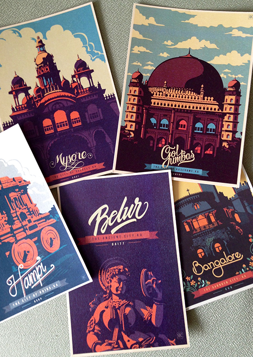 印度古典风格浓郁的旅游海报设计
