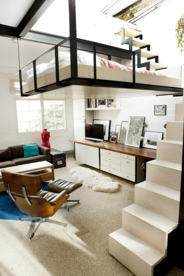 悬浮卧室:小公寓的完美空间利用