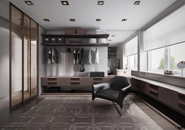 灰色基调的现代简约公寓设计
