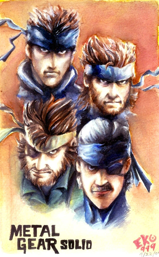 游戏插画作品欣赏：合金装备(Metal Gear Solid)