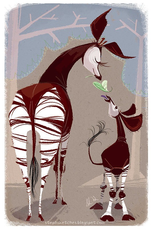 Stephanie Laberis可爱动物插画