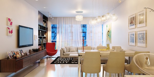 温馨舒适的现代公寓设计