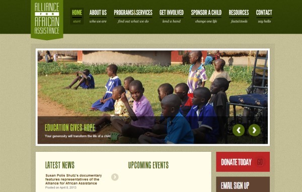 40个国外非营利组织网站设计