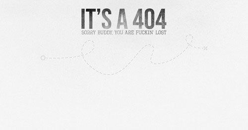 25个创意404页面设计欣赏