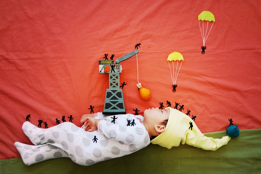 Queenie Liao创意摄影：宝宝的梦境探险