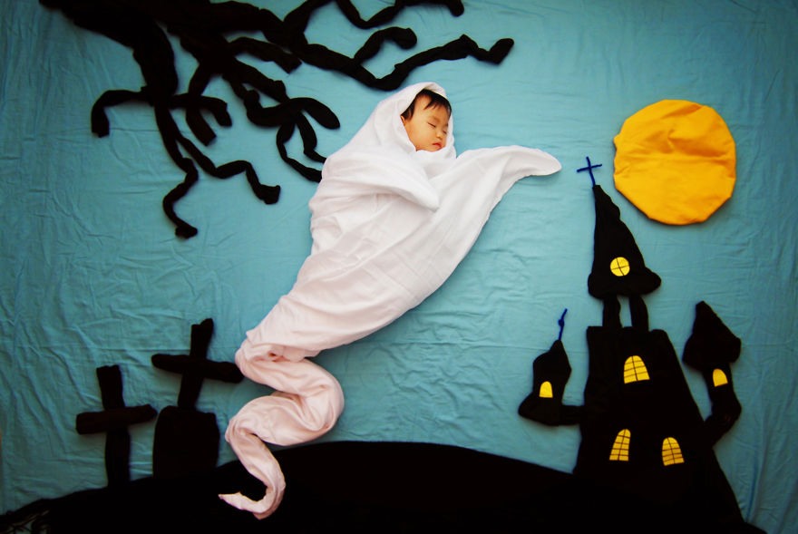Queenie Liao创意摄影：宝宝的梦境探险
