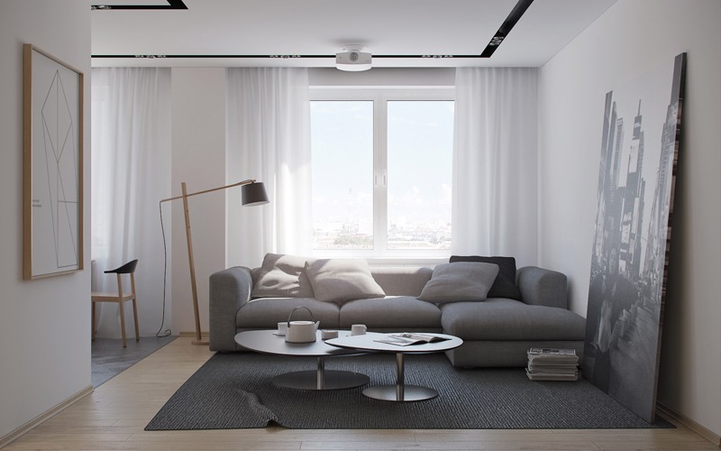 以色列极简风格三居室公寓设计