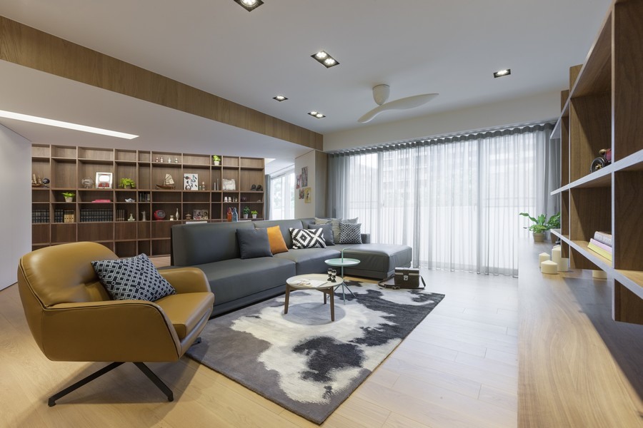 台湾简约大气的现代公寓设计