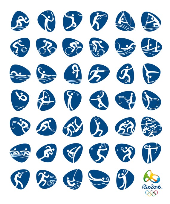 里约奥运会及残奥会体育图标揭晓