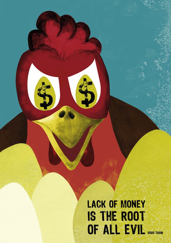 玻利维亚国际海报双年展入选作品欣赏: 主题海报类(全球经济危机)