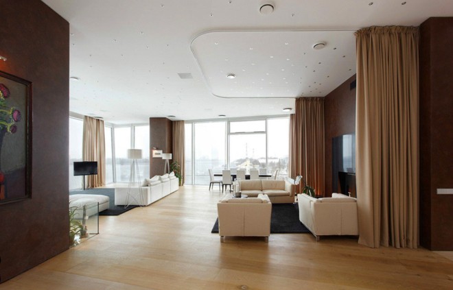 莫斯科现代优雅的豪华公寓设计
