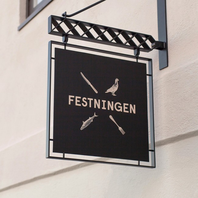 挪威奥斯陆Festningen餐厅视觉形象设计
