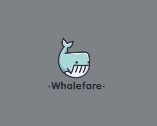 标志设计元素运用实例：鲸鱼(二)