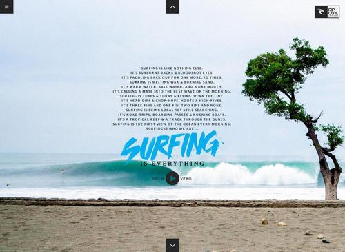Surfing Is Everything by Rip Curl