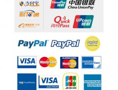 银行卡和在线支付品牌矢量标志