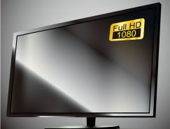 1080P高清液晶电视矢量素材