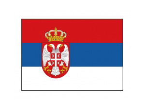 塞尔维亚国旗矢量图