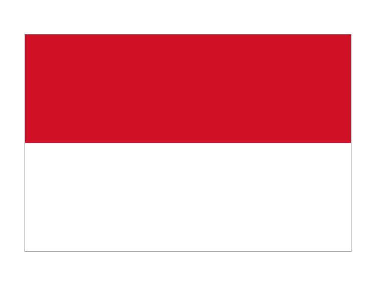 印度尼西亚国旗矢量图