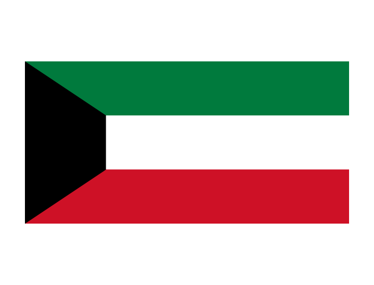科威特国旗矢量图