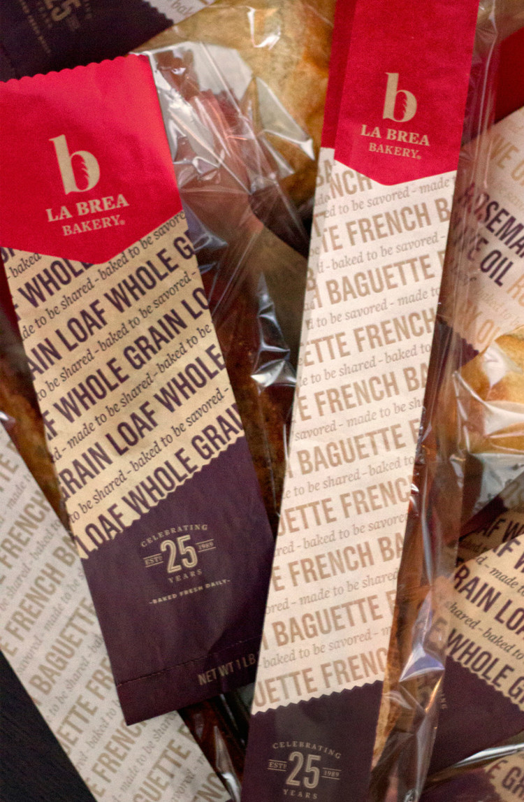 面包店中的面包: La Brea Bakery的新形象