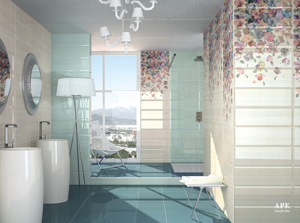 65个漂亮的浴室瓷砖欣赏