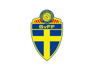 瑞典國家足球隊隊徽標志矢量圖