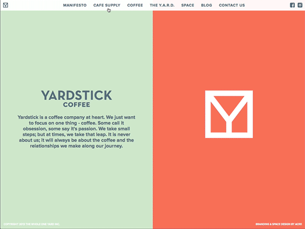品牌设计欣赏:Yardstick咖啡馆
