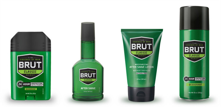 化妆品品牌Brut的新形象