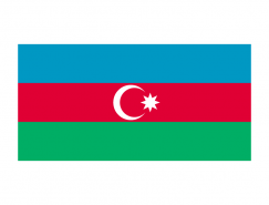 阿塞拜疆国旗矢量图
