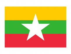 缅甸国旗矢量图