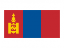 蒙古国旗矢量图