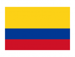 哥伦比亚国旗矢量图