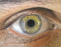 Redosking超逼真的眼睛彩色鉛筆繪畫作品