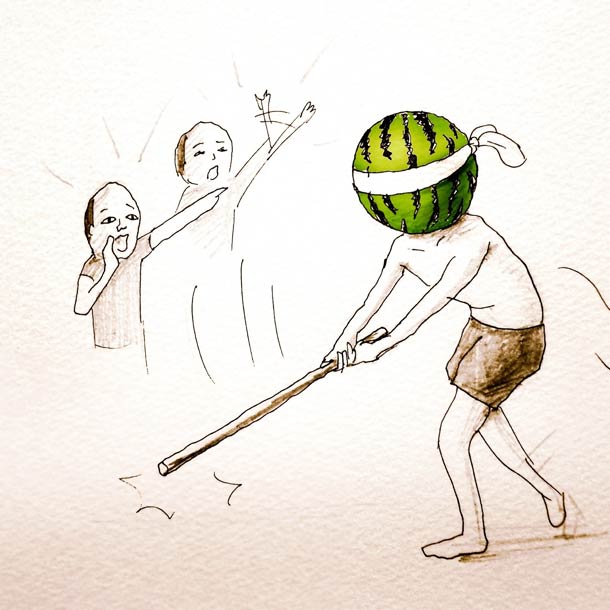 日本插画家keigo的黑色幽默