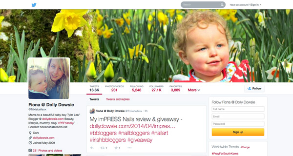 40个2014版Twitter页面布局设计