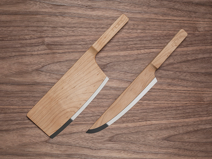 Maple Set Knives创意木质厨房刀具