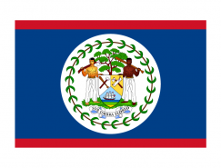 伯利兹国旗矢量图