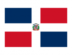 多米尼加国旗矢量图