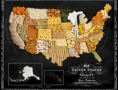 Henry Hargreaves打造的精美世界食物地图