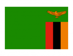 赞比亚国旗矢量图