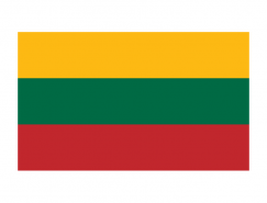 立陶宛国旗矢量图