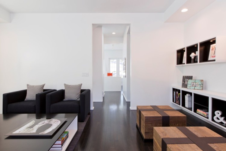 黑与白的纯粹空间:奥兰多现代公寓设计欣赏
