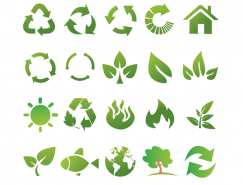 绿色环保生态图标矢量素材