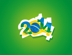 巴西世界杯2014背景矢量素材