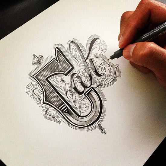 Raul Alejandro创意手绘字体设计欣赏