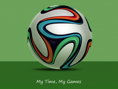 2014巴西世界杯比赛用足球PSD素材