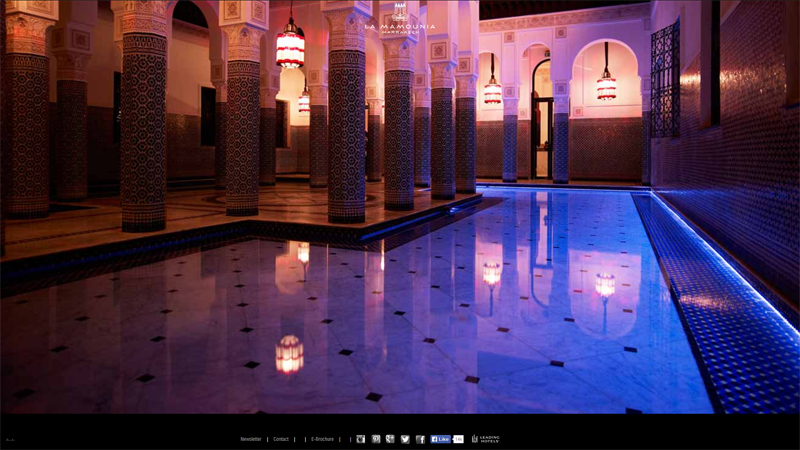 漂亮的国外酒店网站设计欣赏