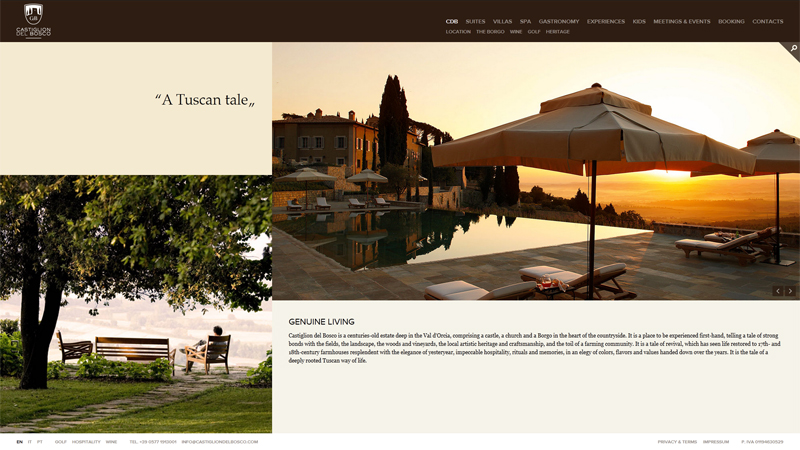 漂亮的国外酒店网站设计欣赏
