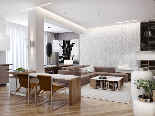 Azovskiy & Pahomova:豪华舒适的现代公寓设计欣赏